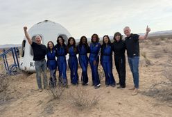Blue Origin i "Aniołki Bezosa" zakończyły swoją misję. Wśród nich gwiazda muzyki pop