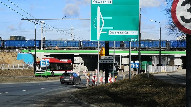 Remont wiaduktu kolejowego nad ul. Diamentową | fot. Dominik Wąsik