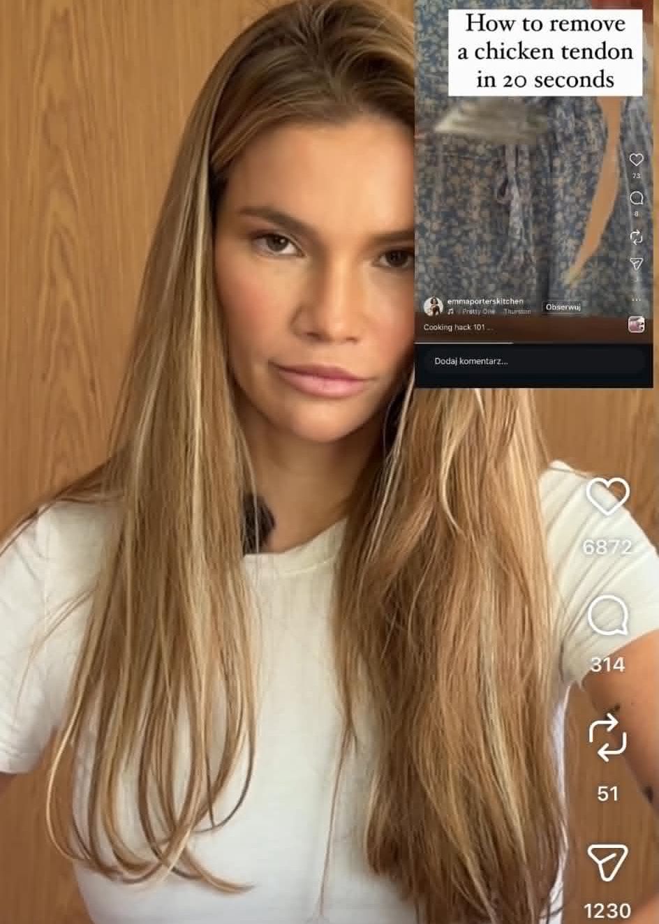 Maja Bohosiewicz walczy z kurczakiem