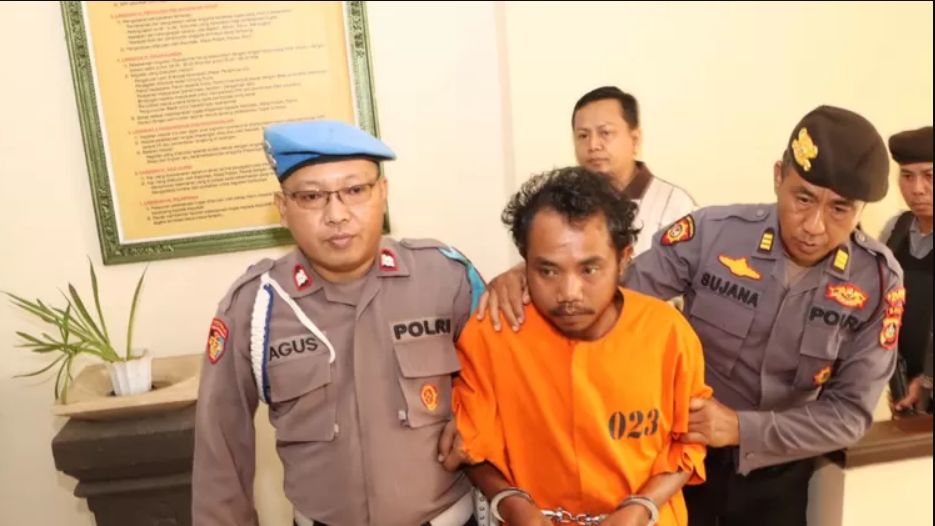 Marianus Garu (28) został aresztowany przez policję w Denpasar za morderstwo