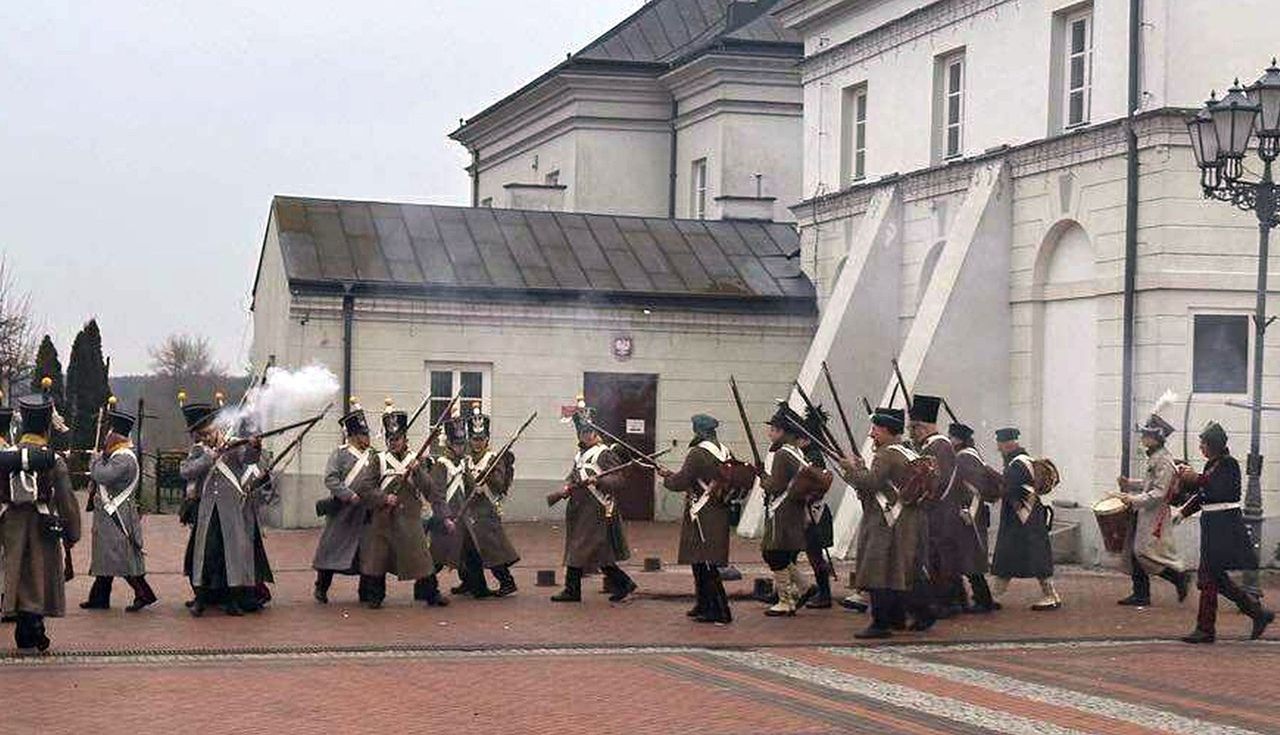 Warka: W mieście Piotra Wysockiego, odbyło się widowisko "Iskra Wolności - Powstanie Listopadowe 1830"