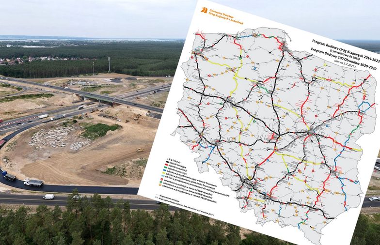 Budowa polskiej sieci dróg. Powstaje ponad 1,5 tys. nowych kilometrów
