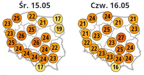 Prognoza pogody. Najcieplej ma być w przyszłą środę