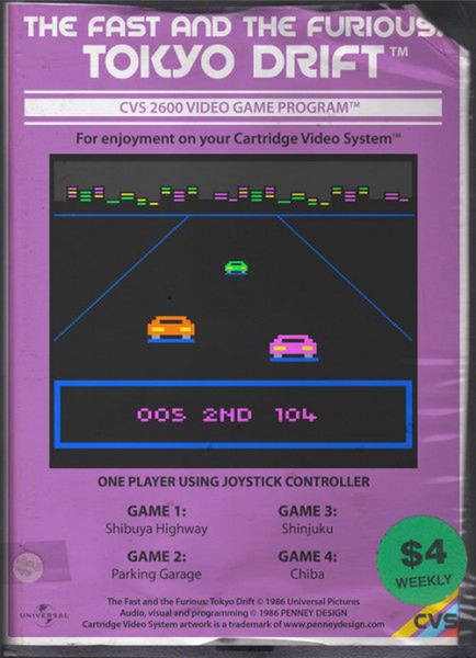 Plakaty do filmów i seriali w stylu okładek gier na Atari 2600 6