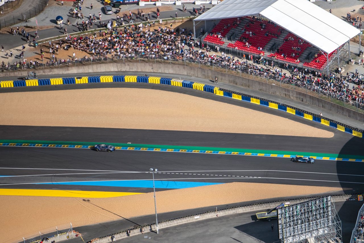 24h Le Mans 2023 widziane ze sterowca Goodyear Blimp