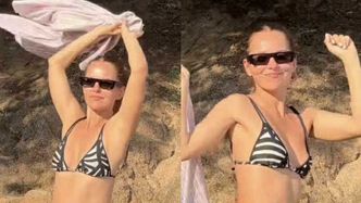Paulina Sykut-Jeżyna w bikini wywija na rajskiej Sardynii