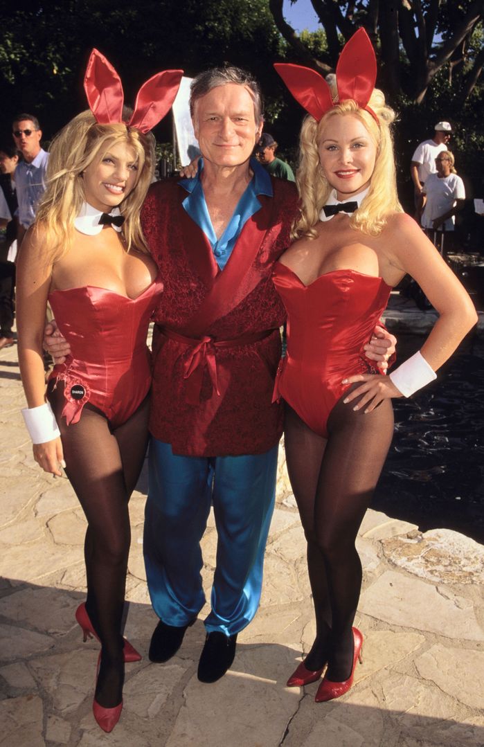 Hugh Hefner z "króliczkami" Playboy'a 