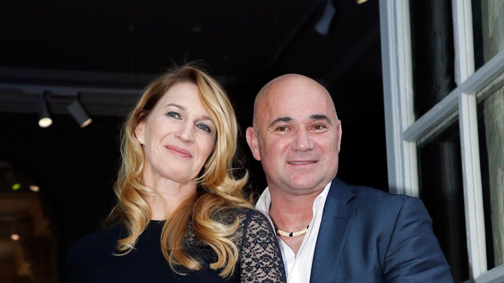 Steffie Graf Andre Agassi Longines 2008-2018 : 10 years of Partnership For Children
PARIS, FRANCE - JUNE 02:  Steffie Graf and Andre Agassi attend Longines Steffie Graf Andre Agassi "10 Years of Partnership For Children" at Musee Rodin on June 2, 2018 in Paris, France.  (Photo by Rindoff Petroff/Suu/Redferns)
Rindoff Petroff/Suu
Arts Culture and Entertainment, Celebrities, Paris