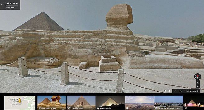 Egipskie piramidy w Google Street View (wideo)