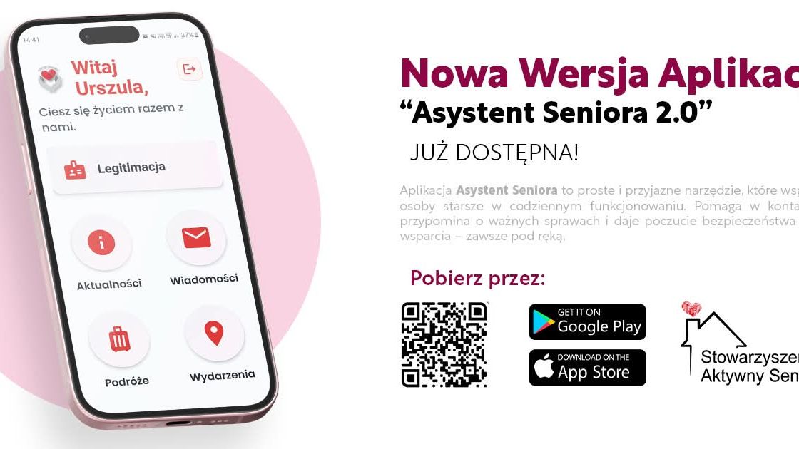 Nowa wersja aplikacji "Asystent Seniora 2.0"