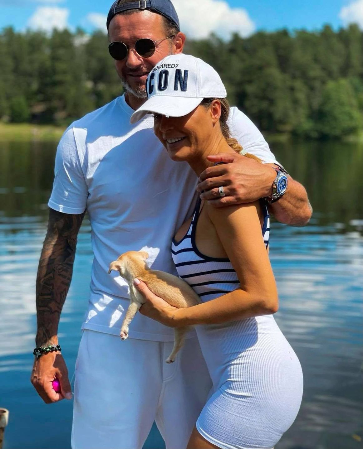 Małgorzata Rozenek złowiła pierwszą w życiu rybę
