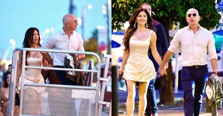 Oświetleni księżycem Jeff Bezos i Lauren Sánchez wybrali się na romantyczny spacer po Cannes