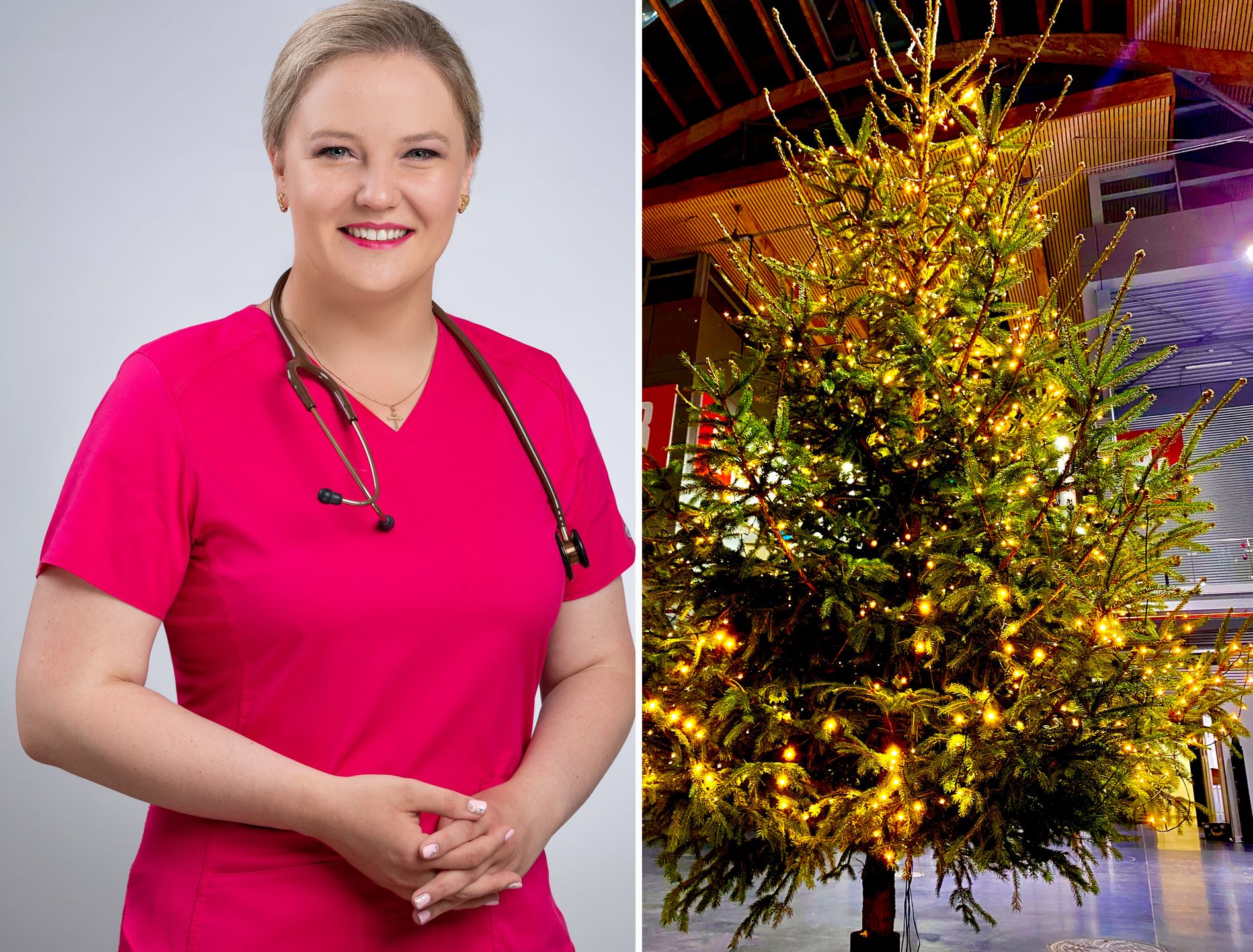 Dr Hanna Winiarska, koordynator medyczny Szpitala Tymczasowego MTP w Poznaniu. Dyżur przypadł jej w pierwszy dzień świąt Bożego Narodzenia.