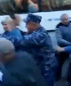 Szokujące nagranie. Siłą brani na front stanęli w swojej obronie