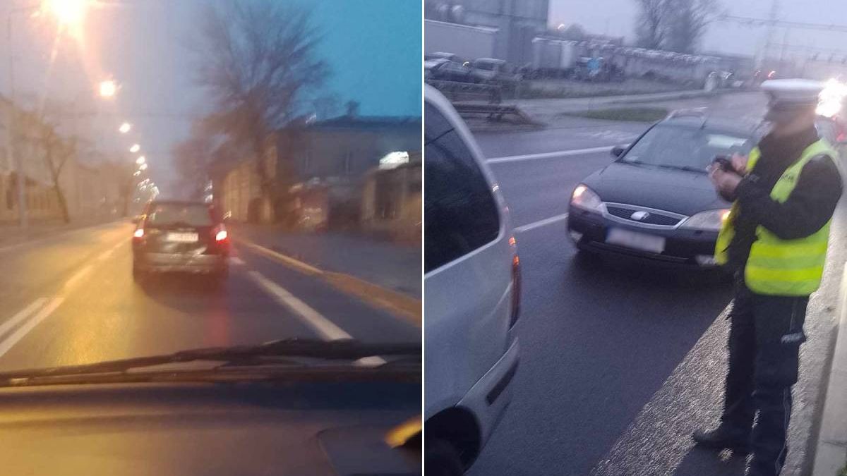 Obywatelskie ujęcie pijanego kierowcy forda w Lublinie