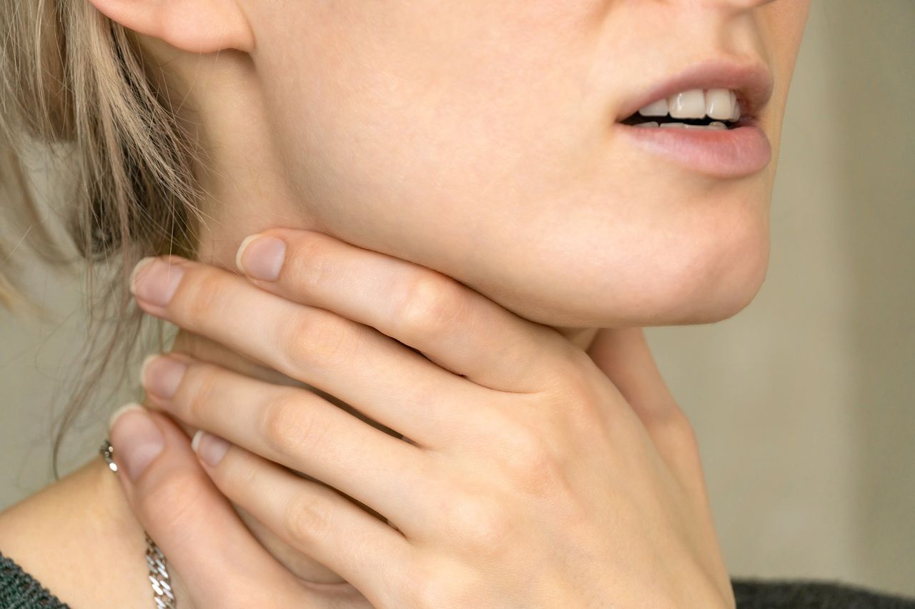 Skin problems on the neck may indicate issues with the pancreas