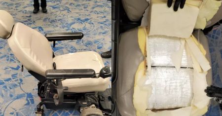 Przemyt "na inwalidę". 22-latek upchał w wózku inwalidzkim ponad 10 kg kokainy