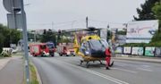 Rybnik: Groźny wypadek na ul. Kotucza. Rowerzystka wjechała w znak drogowy