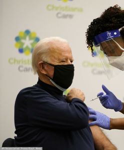 Joe Biden zaszczepiony na COVID. Wideo