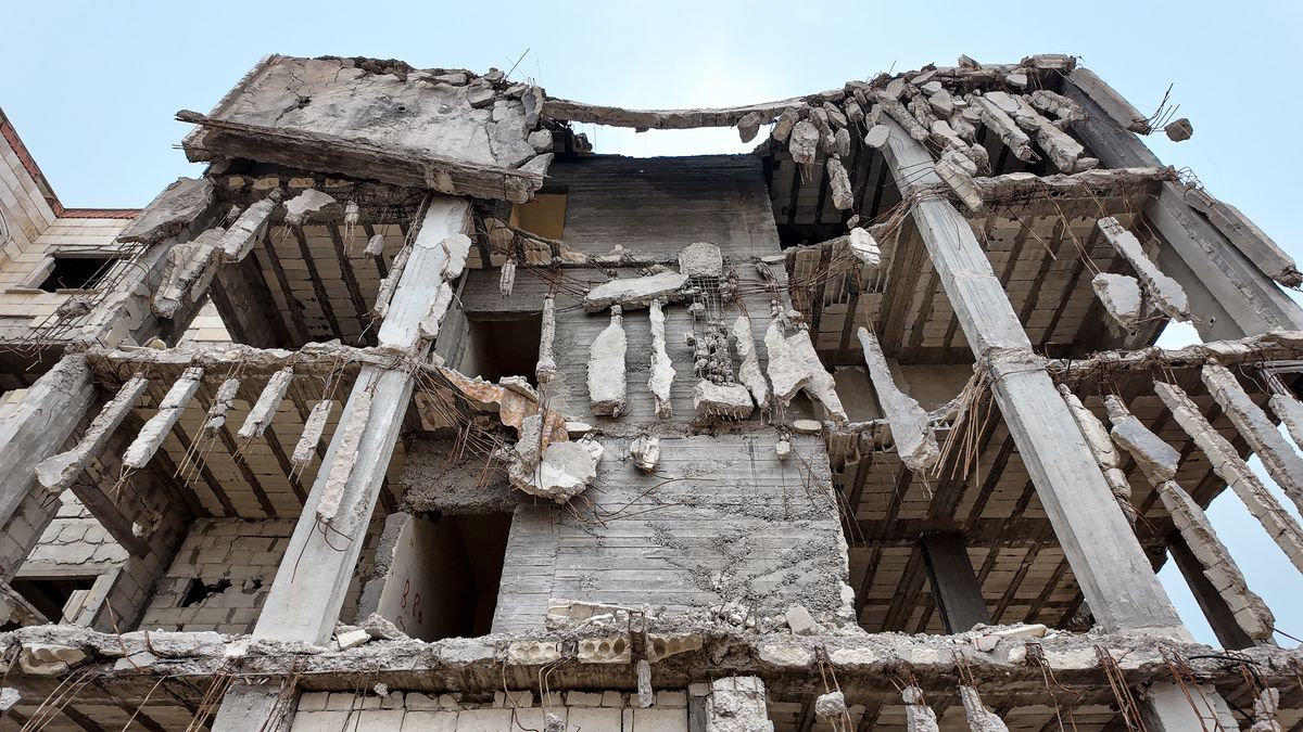 The Images Depict Aspects Of Daily Life And Work In The City Of Jandiris, Located In The Countryside Of Aleppo, Northwest Syria, Where Residents Are Renovating Their Destroyed Homes, on February 8, 2024. (Photo by Rami Alsayed/NurPhoto via Getty Images)