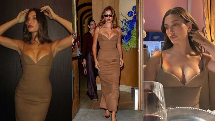 Hailey Bieber przyciąga spojrzenia w śmiałej sukience
