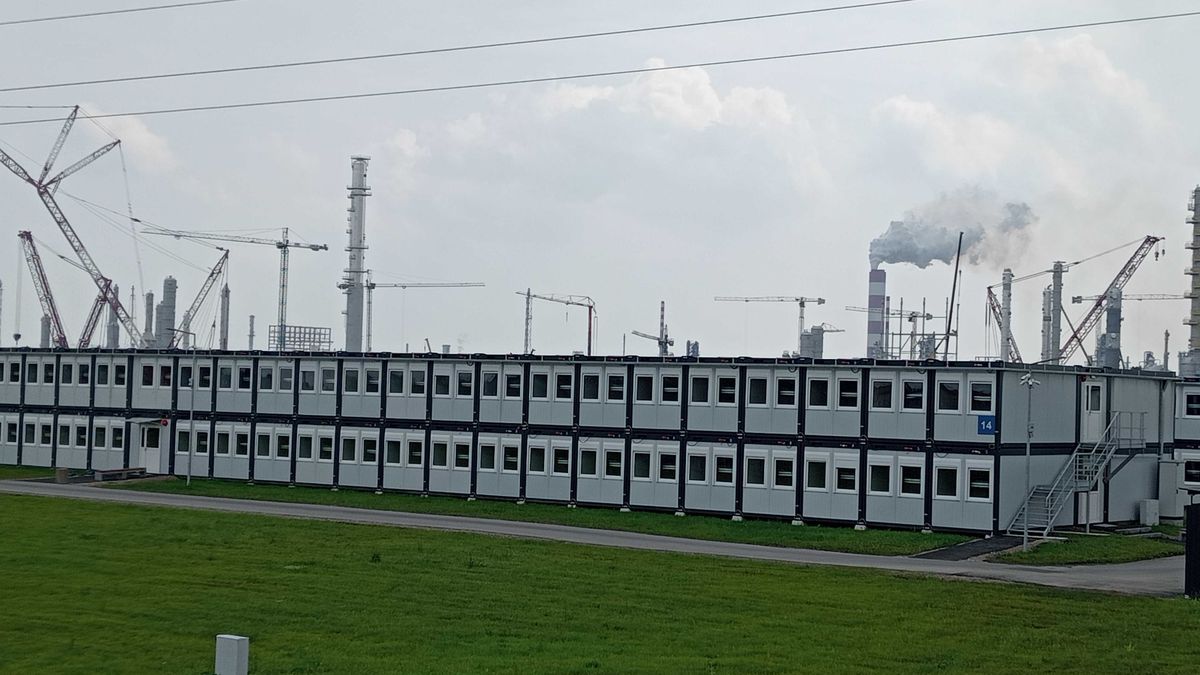 Miasteczko pracownicze dla pracowników Orlenu w Płocku 