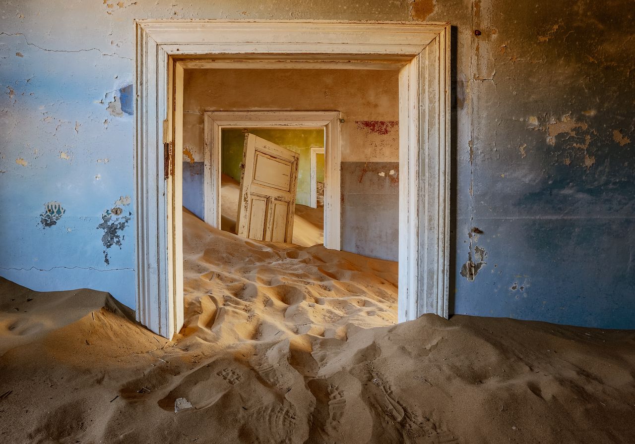 Kolmanskop is now a ghost town