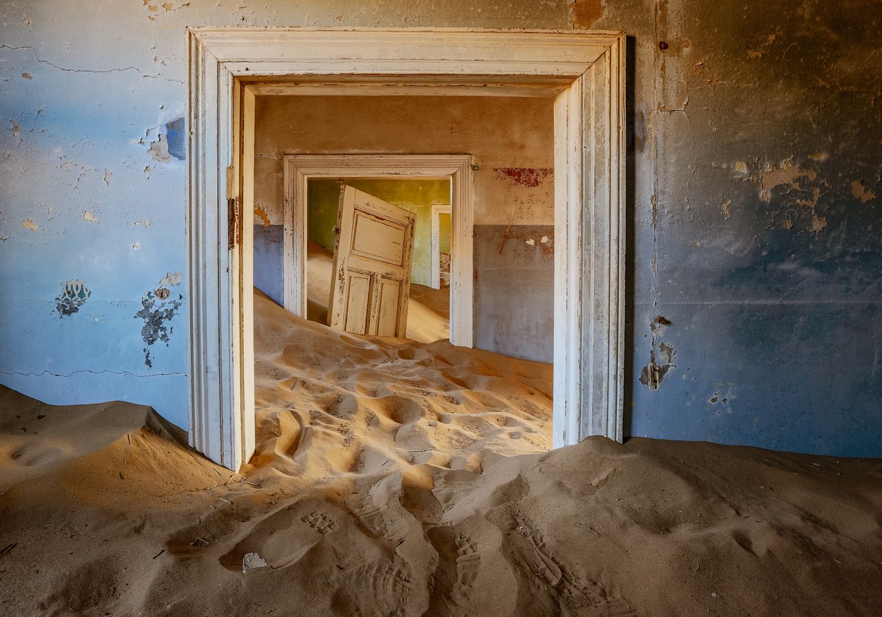 Kolmanskop is a ghost town today.