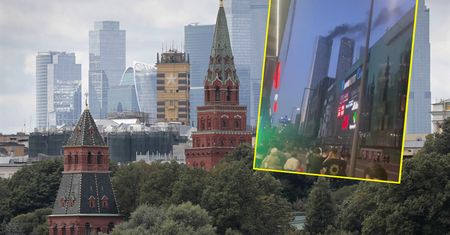 Pożar w centrum Moskwy. Zapalił się wieżowiec