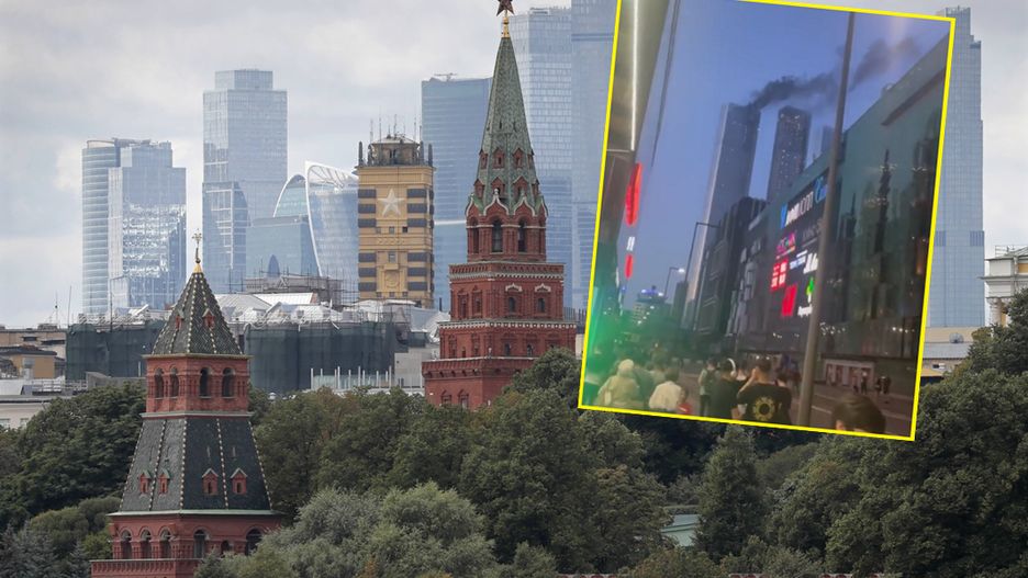 Pożar w centrum Moskwy. Zapalił się wieżowiec