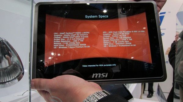 MSI WindPad 110W z Windows 7 - konkurent nowego iPada? 1