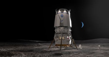 Blue Origin pokazał lądownik MK1. Cel: lądowanie na Księżycu w 2026 r.