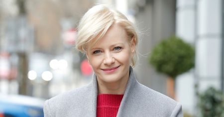Małgorzata Kożuchowska po treningu. Aktorka gra w tenisa