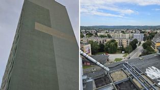 Była godz. 5:00. Mężczyzna zatrzymany na 11 piętrze