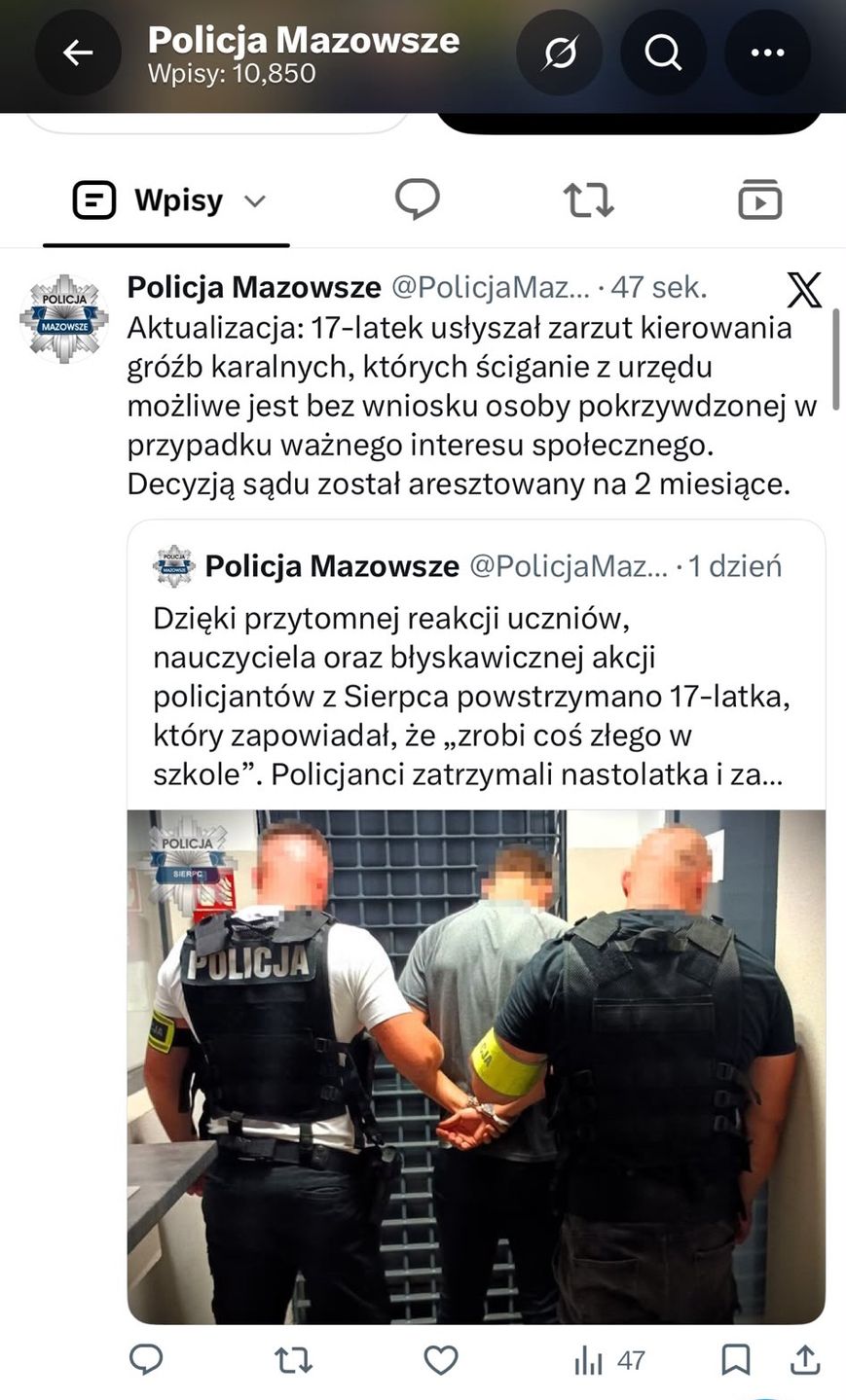 17 - latek z Sierpca aresztowany na dwa miesiące 