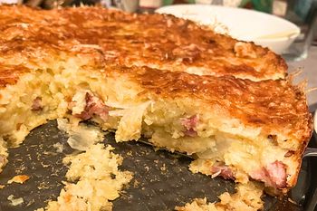 Przepis dostałam na festiwalu ziemniaka. Posypałam startym dodatkiem i wyszedł jeszcze lepszy