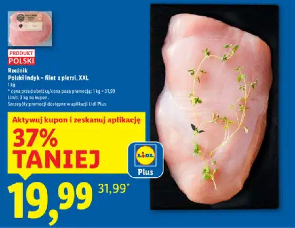 Filet z indyka tradycyjny lub mielony dostępny w promocji