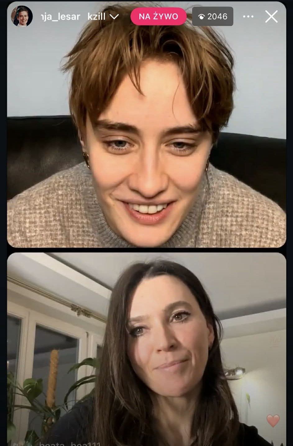 Katarzyna Zillmann i Janja Lesar połączyły się na lajwie