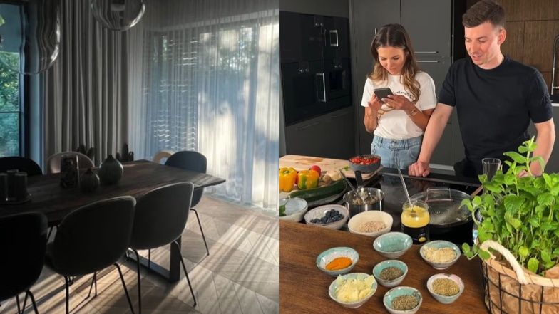 Kuchnia w warszawskim mieszkaniu Lewandowskich