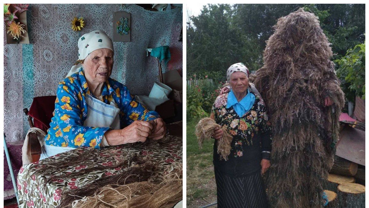 103-letnia Ljubow Jarosz wspiera jak może Siły Zbrojne Ukrainy 