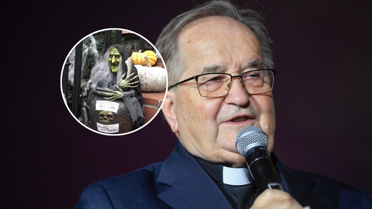O. Tadeusz Rydzyk, halloweenowe ozdoby