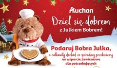 Bóbr Julek w kampanii Auchan uczy, jak nie marnować jedzenia i pomaga potrzebującym