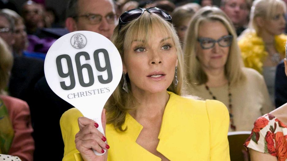 Kim Cattrall na planie serialu "Seks w wielkim mieście"