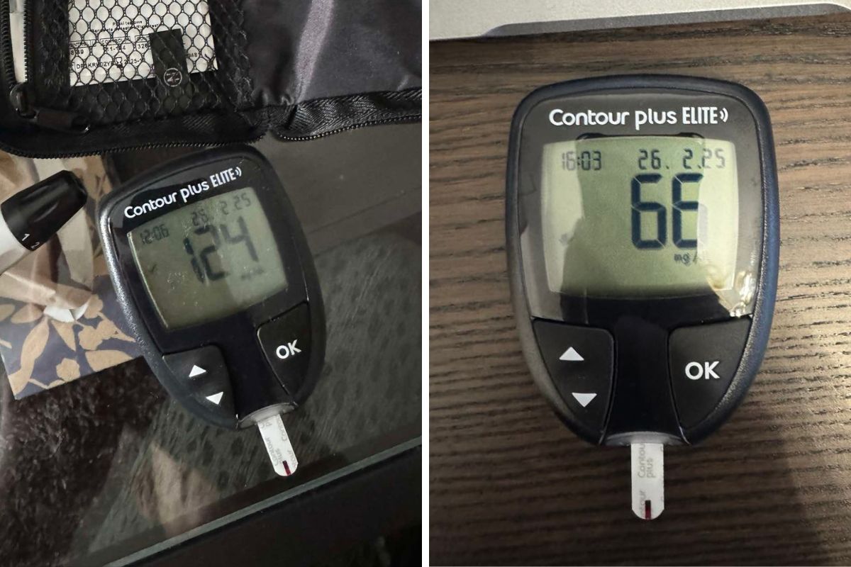 Zmierzyłam poziom cukru glukometrem