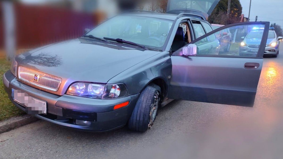 Volvo nie miało ważnych badań technicznych.