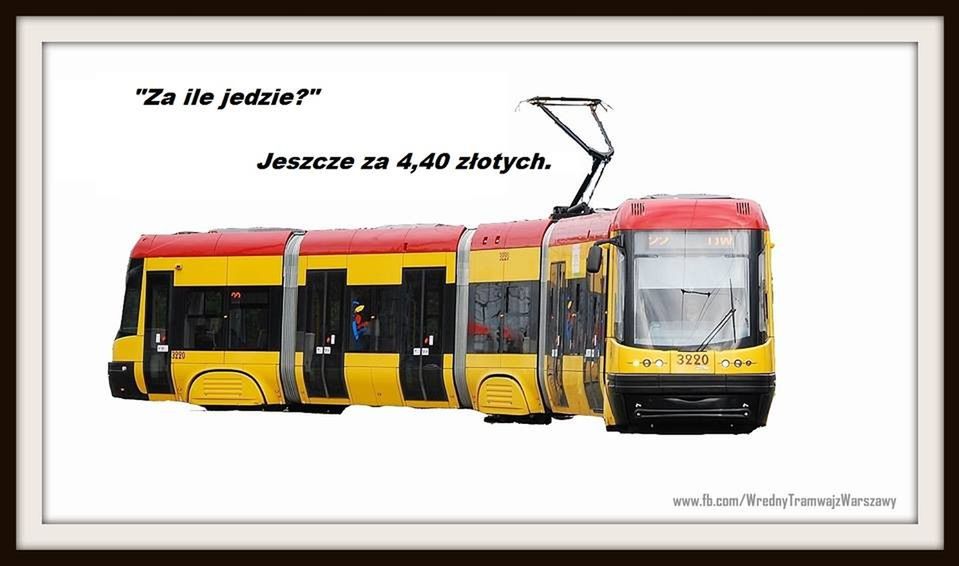 Po Warszawie jeździ wredny tramwaj [ZDJĘCIA]