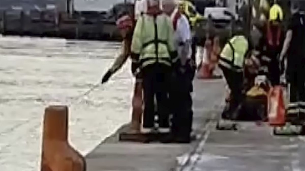 Samochód z nieustalonych przyczyn zjechał do rzeki