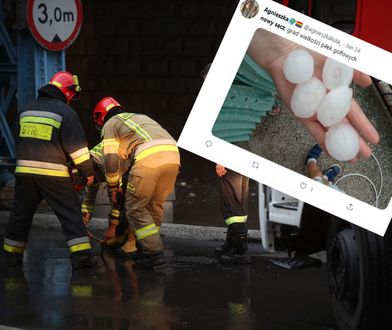 Ogromne kule gradu w Małopolsce i na Śląsku. Uszkodzone samochody i budynki