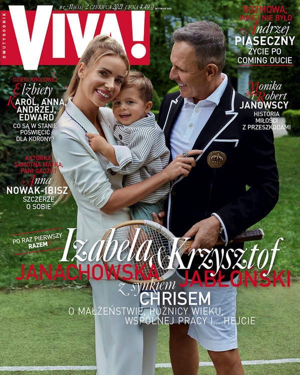 Izabela Janachowska z rodziną