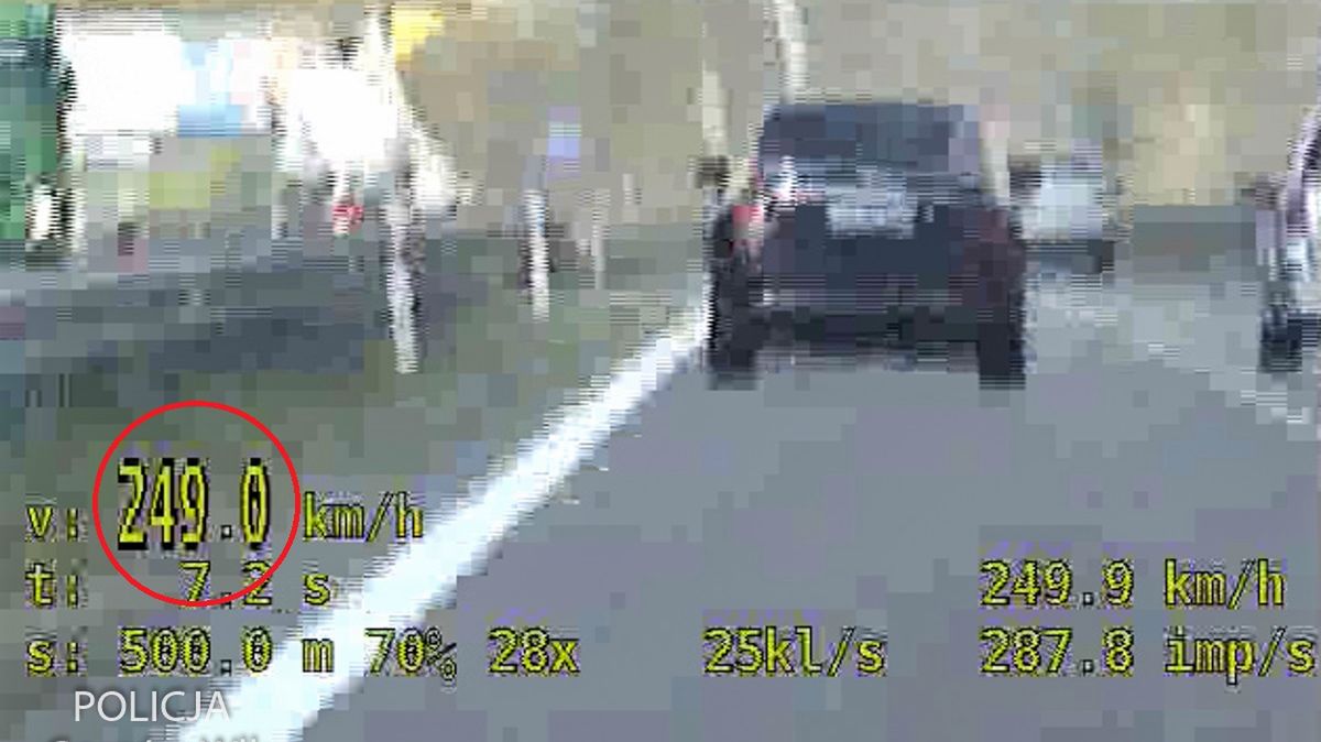 Kierowca spieszył się na spotkanie biznesowe